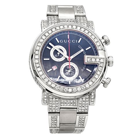 gucci 101m chrono diamonds|gucci ya101309.